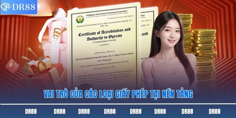 Vai trò của các loại giấy phép tại nền tảng 